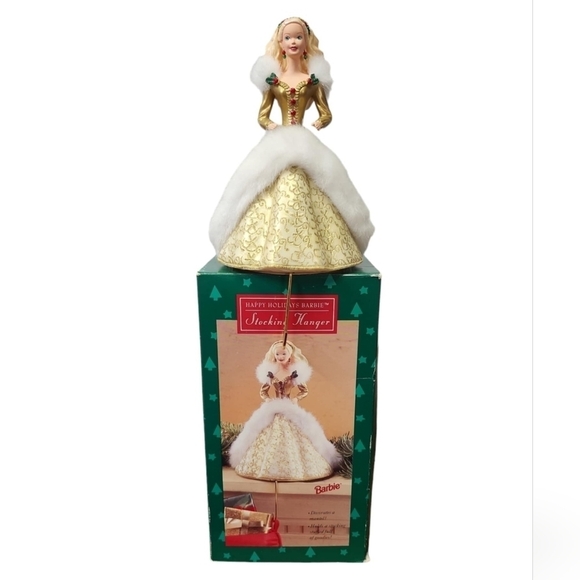 1995 Holiday Barbie Stocking Hanger​ - Picture 1 of 8